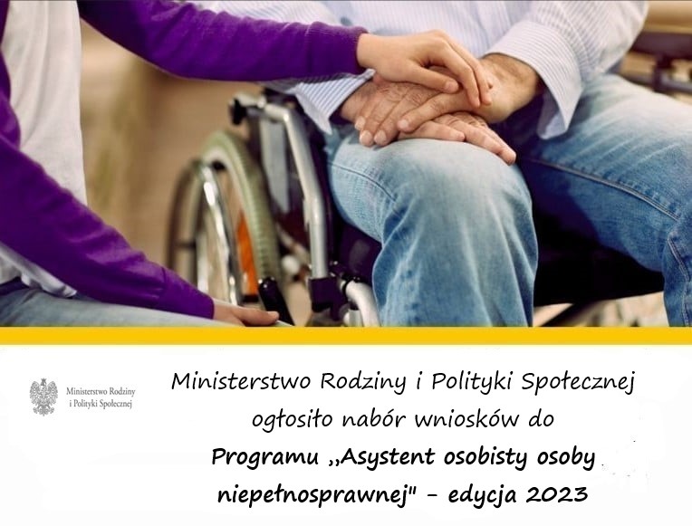 Ilustracja do informacji: Trwa nabór wniosków do Programu „Asystent Osobisty Osoby Niepełnosprawnej”– edycja 2023